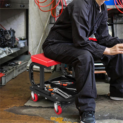 Multifunctional Movable Car Repair Stool 360° Swivel Wheels for Garage Workshop