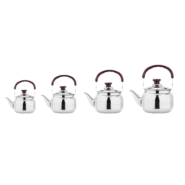 Stainless Steel Whistling Kettle Anti Scald Handle Gas Electric Stove 0.5L 1L 2L