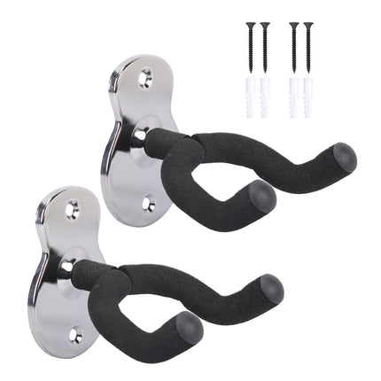 2PCS Guitar Wall Hanger Hook Holder Stand for Bass Ukulele Instrument Storage