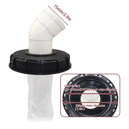 Plastic Drum Cover Filter Lid Cap Ton Barrel Cover Universal Threaded Seal Top