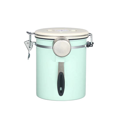 1.5L or 1.8L 304 Stainless Steel Airtight Jar with Vent Valve For Coffee Bean Tea