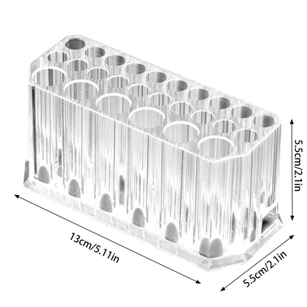 Makeup Brush Holder Cosmetic Organiser with 26 Slots Acrylic Pen Holder Durable