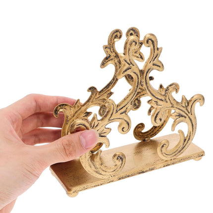Willow Branch Style Iron Paper Towel Holder Vertical Napkin Rack For Kitchen Use