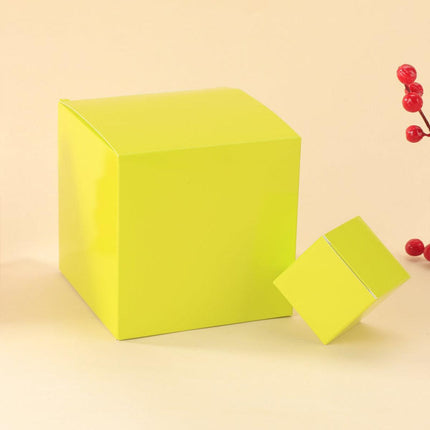 50pcs Colourful Square Paper Boxes Gifts Packaging Craft Supplies Storage Boxes