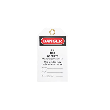 Danger Do Not Operate Safety Tags 30 Pack 13.6x7.5cm