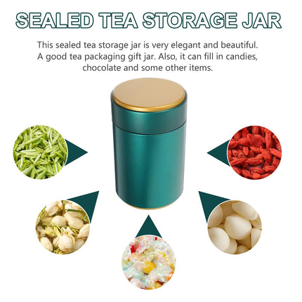 4PCS Airtight Coffee Bean Tea Storage Tin Set 4 Colour for Kitchen Pantry Use
