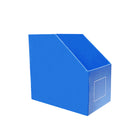Slanted Storage Bin 5PCS Blue Corrugated PP 4 Sizes for Garage Warehouse Shelf