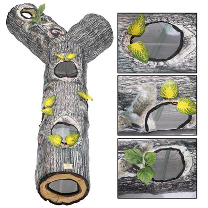 Large Collapsible Cat Tunnel Toys Interactive Kitten Tube Toys with Peek Holes