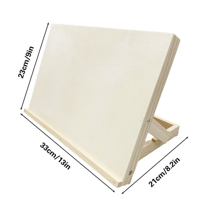 Desktop Solid Wood Easel Adjustable Wood Desk Table Easel Durable for Draw