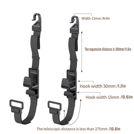 2pcs Car Hooks Seat Back Hooks Multifunctional Vehicle Storage Organizer Hanger