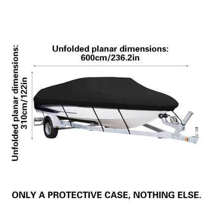 Heavy Duty Marine Boat Cover 600x310cm UV Resistant Waterproof for Yachts