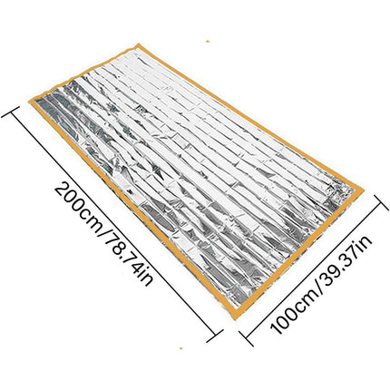 2PCS Outdoor Emergency Survival Sleeping Bag Blanket Keep Warm Reflection