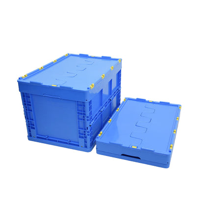 Foldable Plastic Storage Box Rounded Corner Design for Workshop Garage Home Use