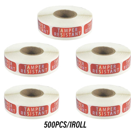 5 Rolls Tamper Proof Label Laser Self Adhesive Sealing Stickers for Security