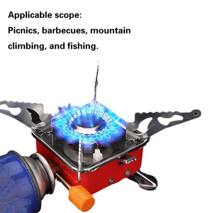 Portable Outdoor Small Square Stove for Camping Hiking Backpacking Travel Use