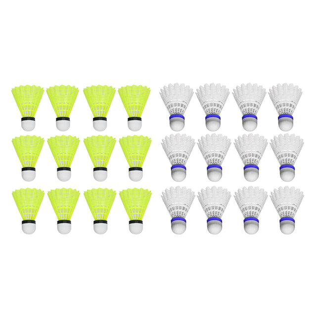 12PCS Badminton Training Set Durable Feather Shuttlecocks for Sports Practice