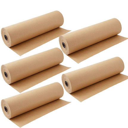 Brown Kraft Paper Rolls 5pcs Gift Wrapping Decoration Packaging Craft Sheets