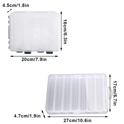 Fishing Gear Storage Box Bait Accessories Tool Box 2 Sizes for Fishing Organizer
