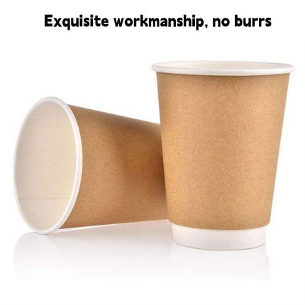 50pcs Disposable Coffee Paper Cups Hot Drink Cups 8/12/16oz for Beverage Use