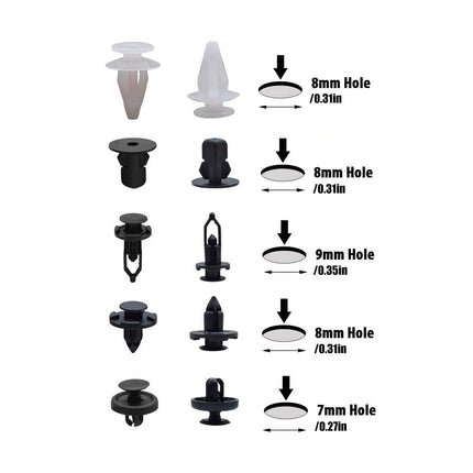100pcs Car Trim Clip Set PP Push Rivets for Toyota Lexus Bumper Fender Repair