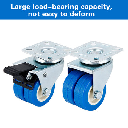 4pcs Casters Movable Wheels Heavy Duty Swivel Locking Caster Wheel For Furniture