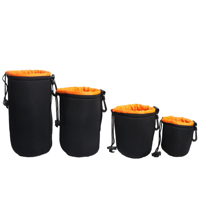 4PCS Waterproof Camera Lens Bag Durable for DSLR Mirrorless Camera Lens Storage
