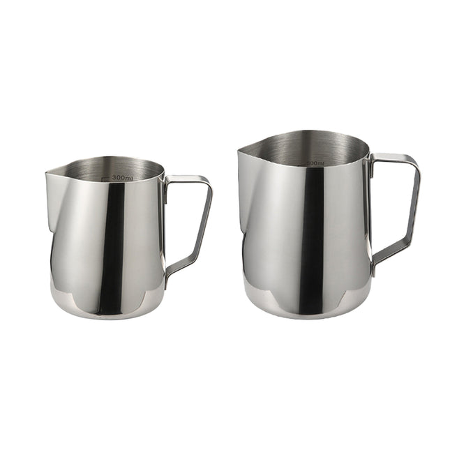 Stainless Steel Latte Art Cup 350ml 600ml Milk Frothing Pitcher Coffee Barista