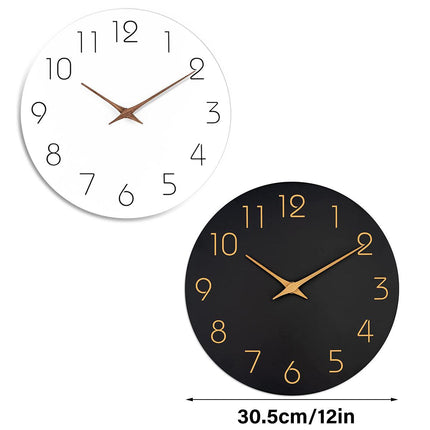 12 Inch Digital Wall Clock Simple Hanging Watch for Living Room Home Decoration