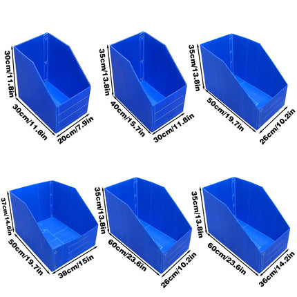 Plastic Storage Box Set 6Size Clear Hard Case Miter Tool Parts Display Organiser