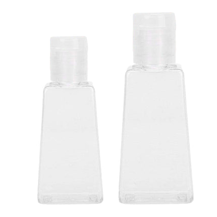 Trapezoidal Plastic Bottles 100PCS 30ML 60ML Clear Refillable Travel Cosmetic Jar