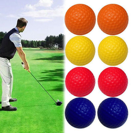 Indoor Outdoor Golf Training Foam Balls 12 Pack PU Soft Practice Accessories