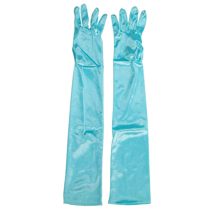 Elegant Long Satin Opera Gloves for Prom Party Wedding Costume or Formal Dress