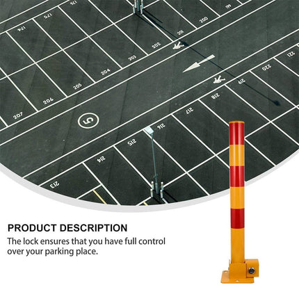 Foldable Residential Driveway Parking Bollard Post Lock