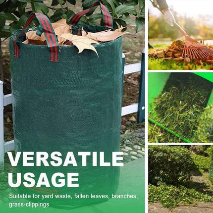 Garden Waste Bags 8 Pack 272L Reusable Heavy Duty Leaf Lawn Collection Sacks