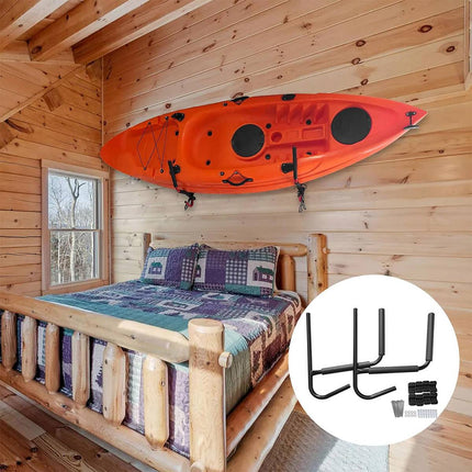 Heavy Duty Iron Wall Mount Kayak Storage Rack for Garage Canoe Paddleboard
