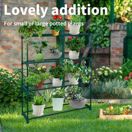 4 Tier Outdoor Plant Stand Garden Flower Shelf Heavy Duty Rack Patio Decor Use
