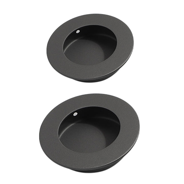 Inward Hinged Circular Invisible Handle Cabinet Furniture Embedded Pull Handle