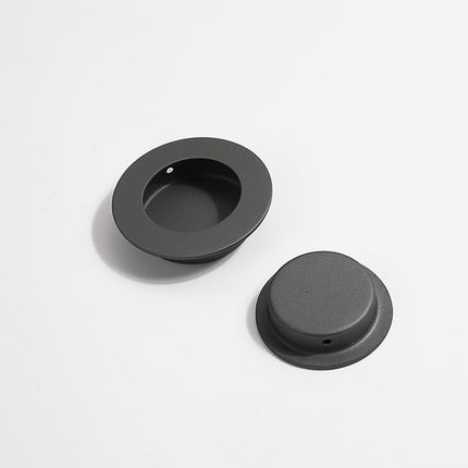 Inward Hinged Circular Invisible Handle Cabinet Furniture Embedded Pull Handle
