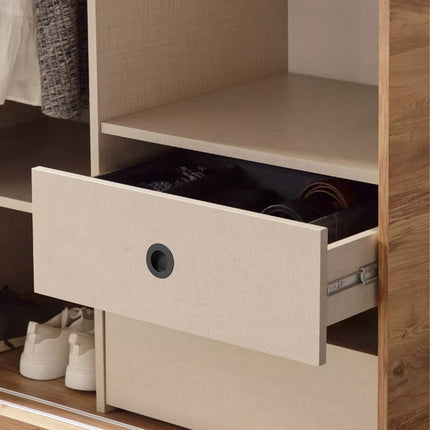 Inward Hinged Circular Invisible Handle Cabinet Furniture Embedded Pull Handle