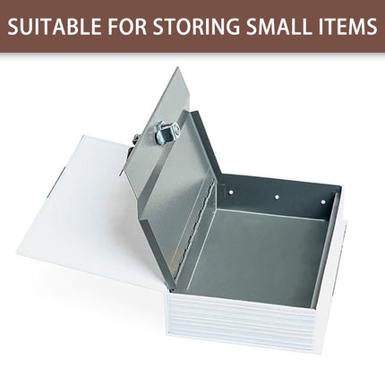 Book Safe Home Hidden Cash Money Box Secret Security Jewellery Key Locker 2 Keys