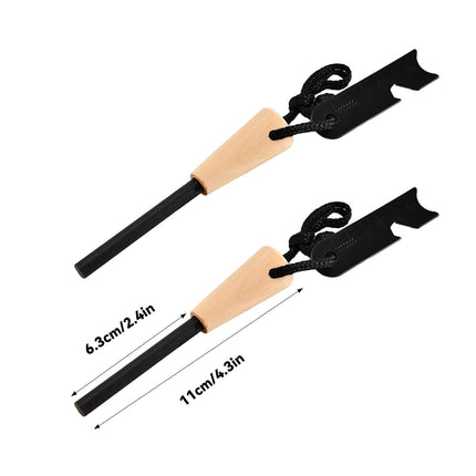 2PCS Outdoor Fire Starter Sticks High Quality Waterproof Emergency for Camping