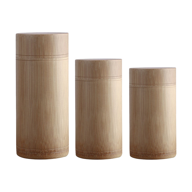 Bamboo Storage Canister with Sealed Lid 75g 100g 125g Tea Loose Leaf Jar