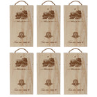 6pcs Red Wine Wooden Gift Box Packaging Storage Box for Wine Bottle Gifts