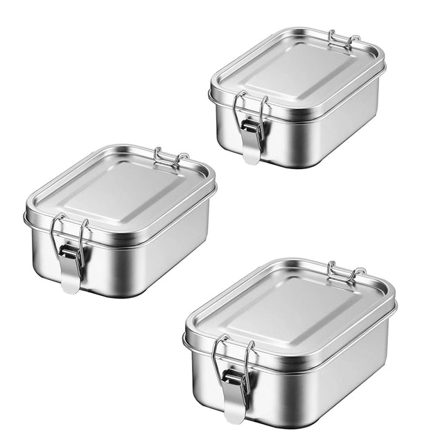 Stainless Steel Lunch Box Food Grade Portable Leakproof Durable Container