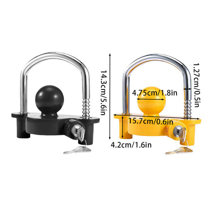 Trailer Hitch Lock Anti Theft Device Tow Hook Security Lock Car Yacht Connector