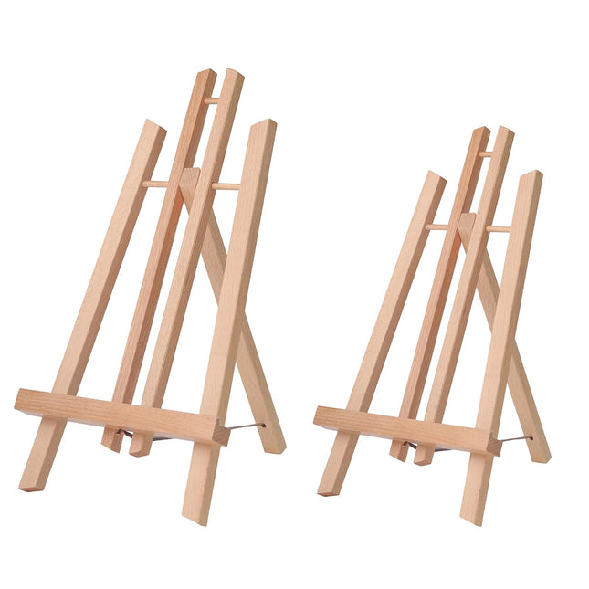 Tabletop Solid Wood Easel Adjustable Height Foldable for Art Sketch Oil Painting