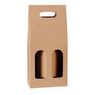 30pcs Kraft Paper Wine Box for Gift Packaging Portable Wine Bottle Storage Box