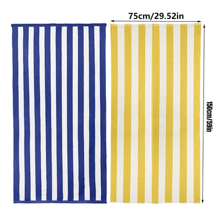 4pcs Striped Bath Towels 75x150cm Soft Absorbent Cotton Towels for Bathroom