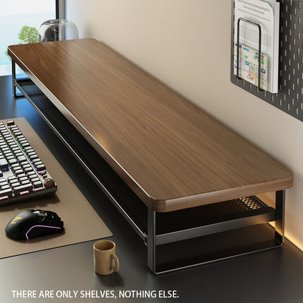 Monitor Stand Riser Desktop Shelf Organizer with Storage Mesh for PC Laptop