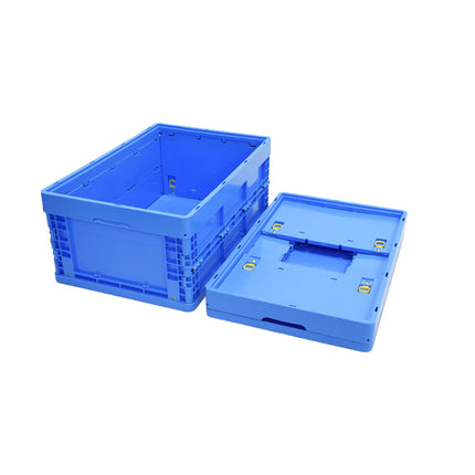 Foldable Plastic Storage Box Rounded Corner Design for Workshop Garage Home Use